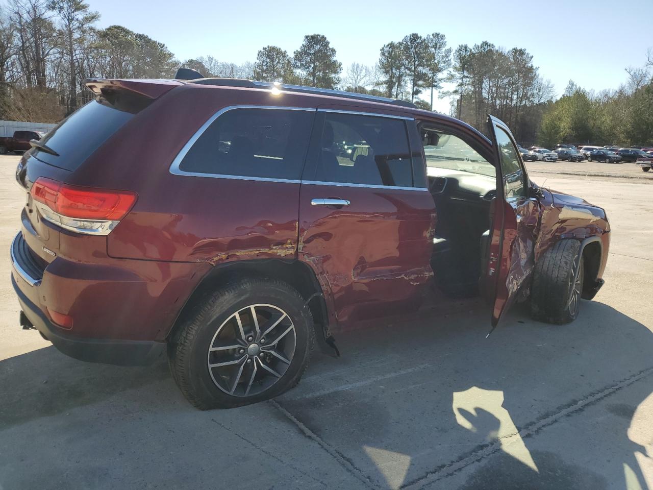 2018 Jeep Grand Cherokee VIN 1C4RJEBG1JC397777 Copart auction photo, side damage thumbnail 3
