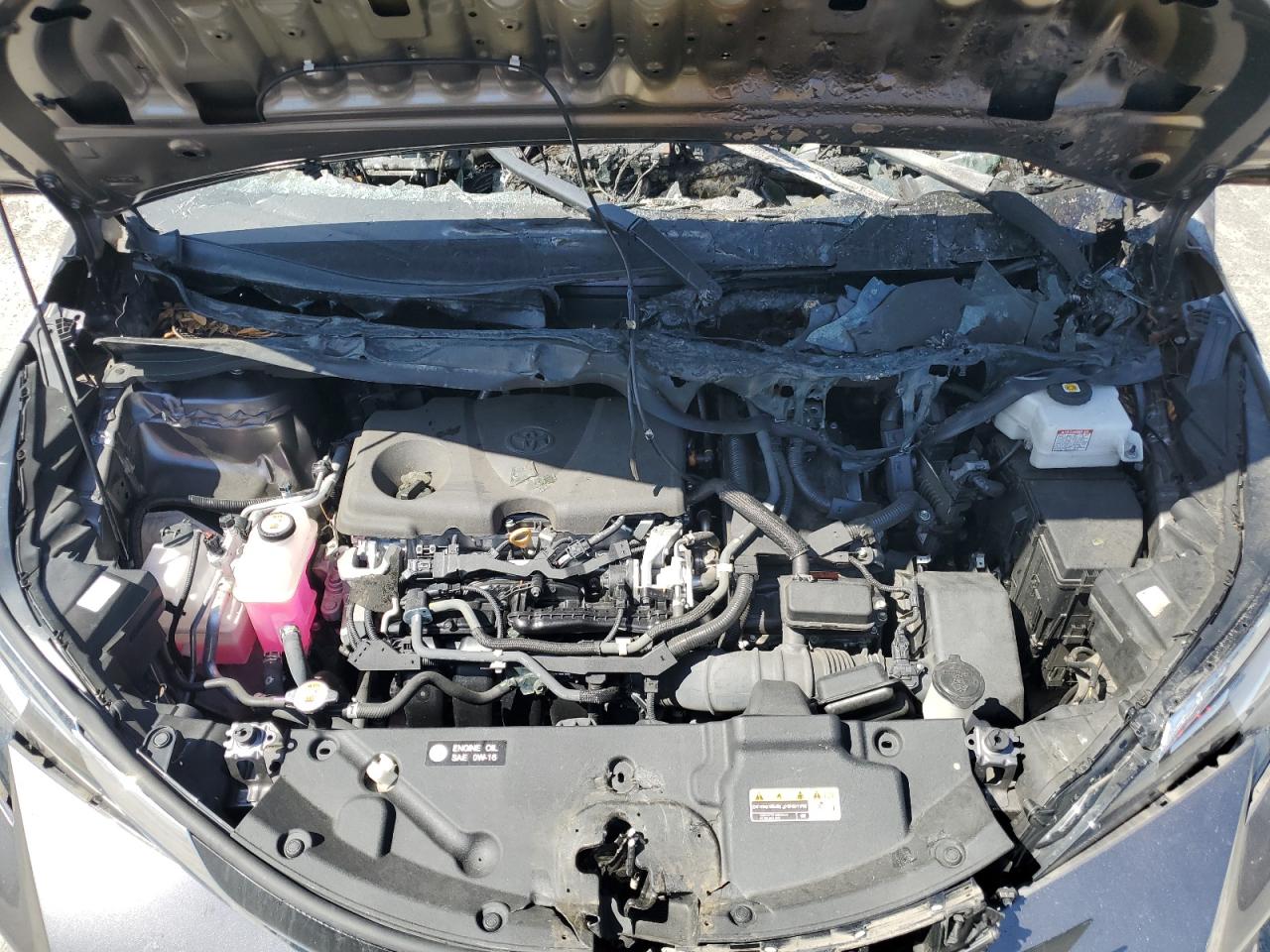 2021 Toyota Sienna VIN 5TDJRKEC5MS054566 Copart auction photo, burn damage thumbnail 12