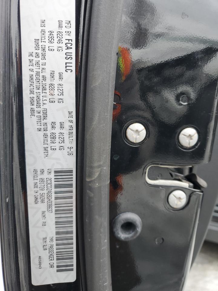 2016 Dodge Challenger VIN 2C3CDZAG9GH338637 Copart auction photo, minor dent/scratches damage thumbnail 12