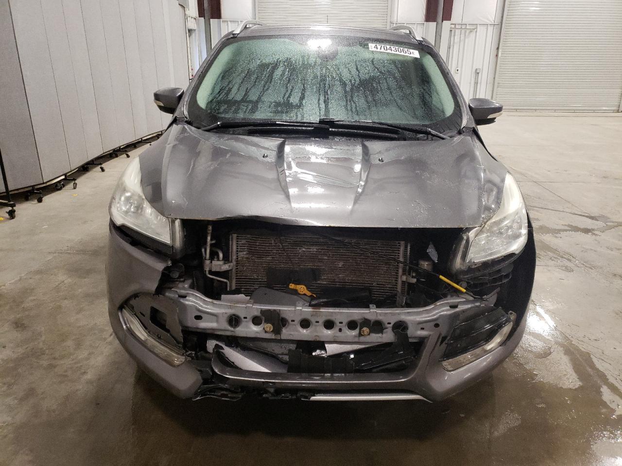 2014 Ford Escape VIN 1FMCU9J9XEUE21920 Copart auction photo, front end / side damage thumbnail 5