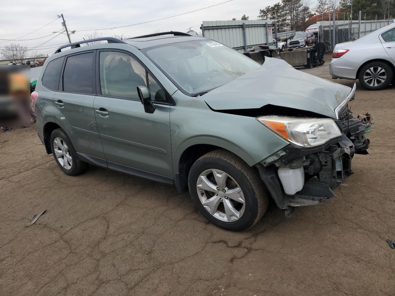 2014 Subaru Forester VIN JF2SJAEC5EH465527 Copart auction photo, front end damage thumbnail 4