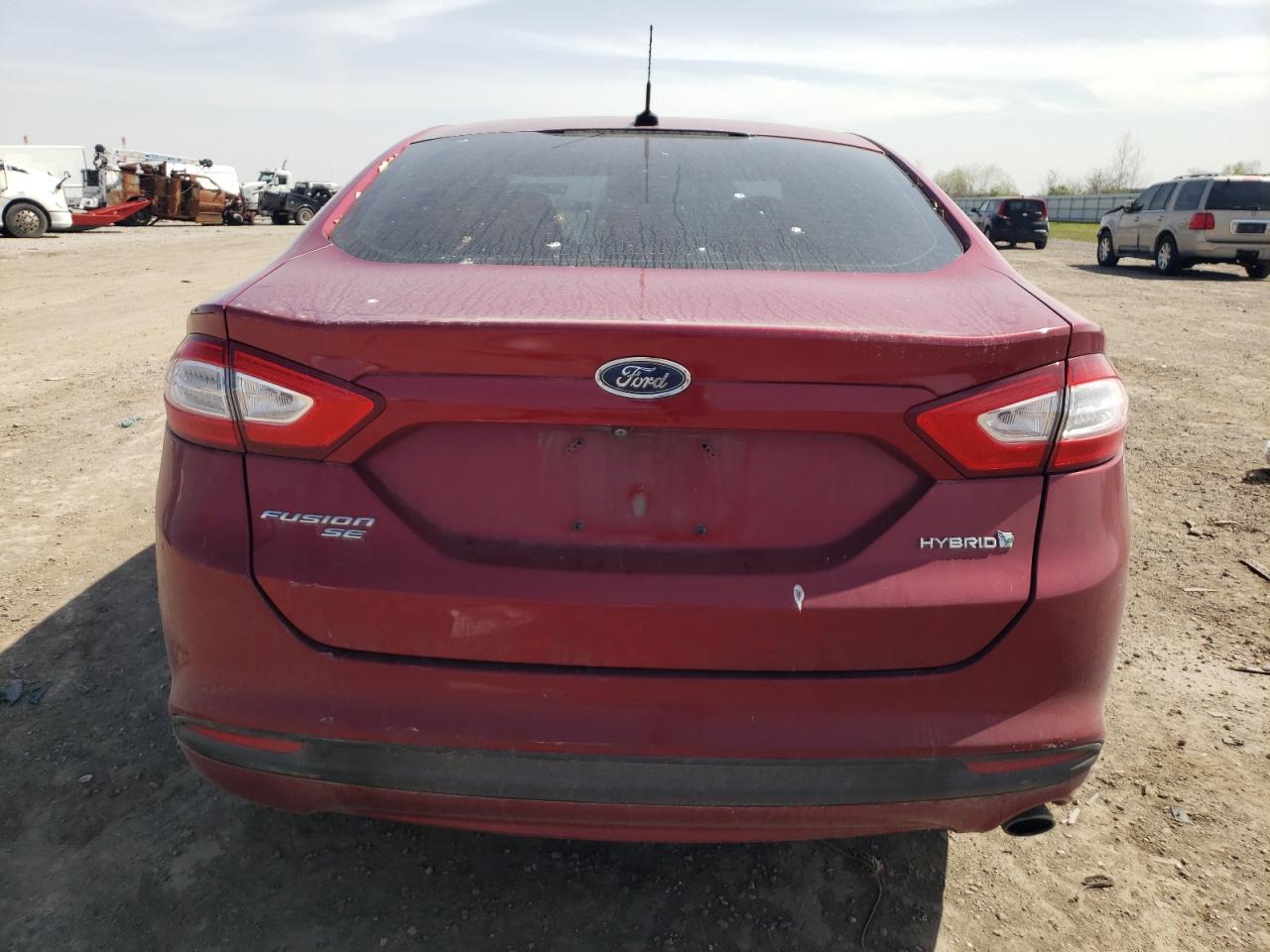 2014 Ford Fusion VIN 3FA6P0LU9ER343519 Copart auction photo, front end / minor dent/scratches damage thumbnail 6