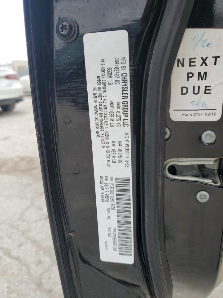 2014 Chrysler 300 VIN 2C3CCAET7EH118258 Copart auction photo, rear end / minor dent/scratches damage thumbnail 12