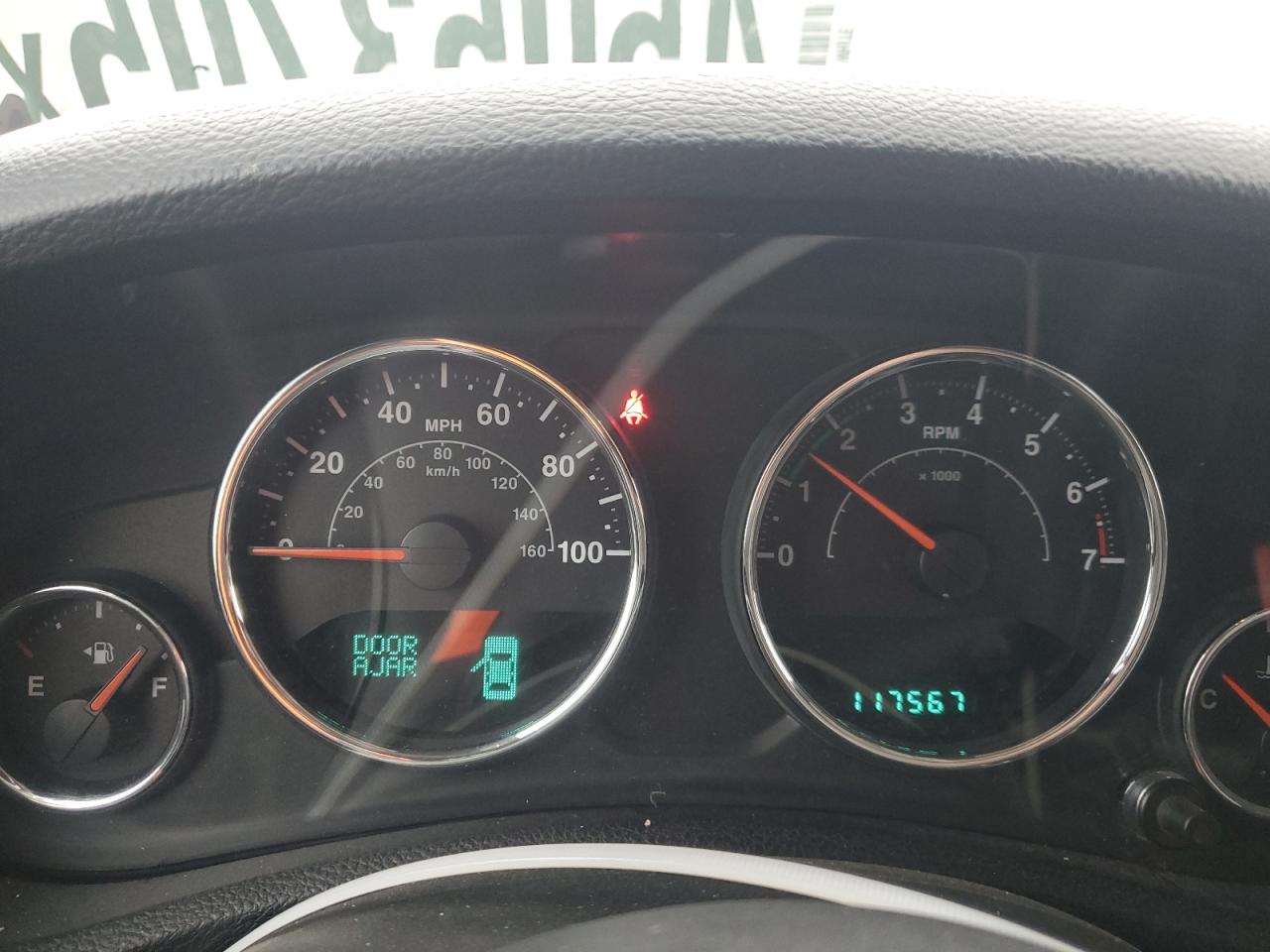 2014 Jeep Wrangler VIN 1C4BJWEG6EL283010 Copart auction photo, side / rear end damage thumbnail 9