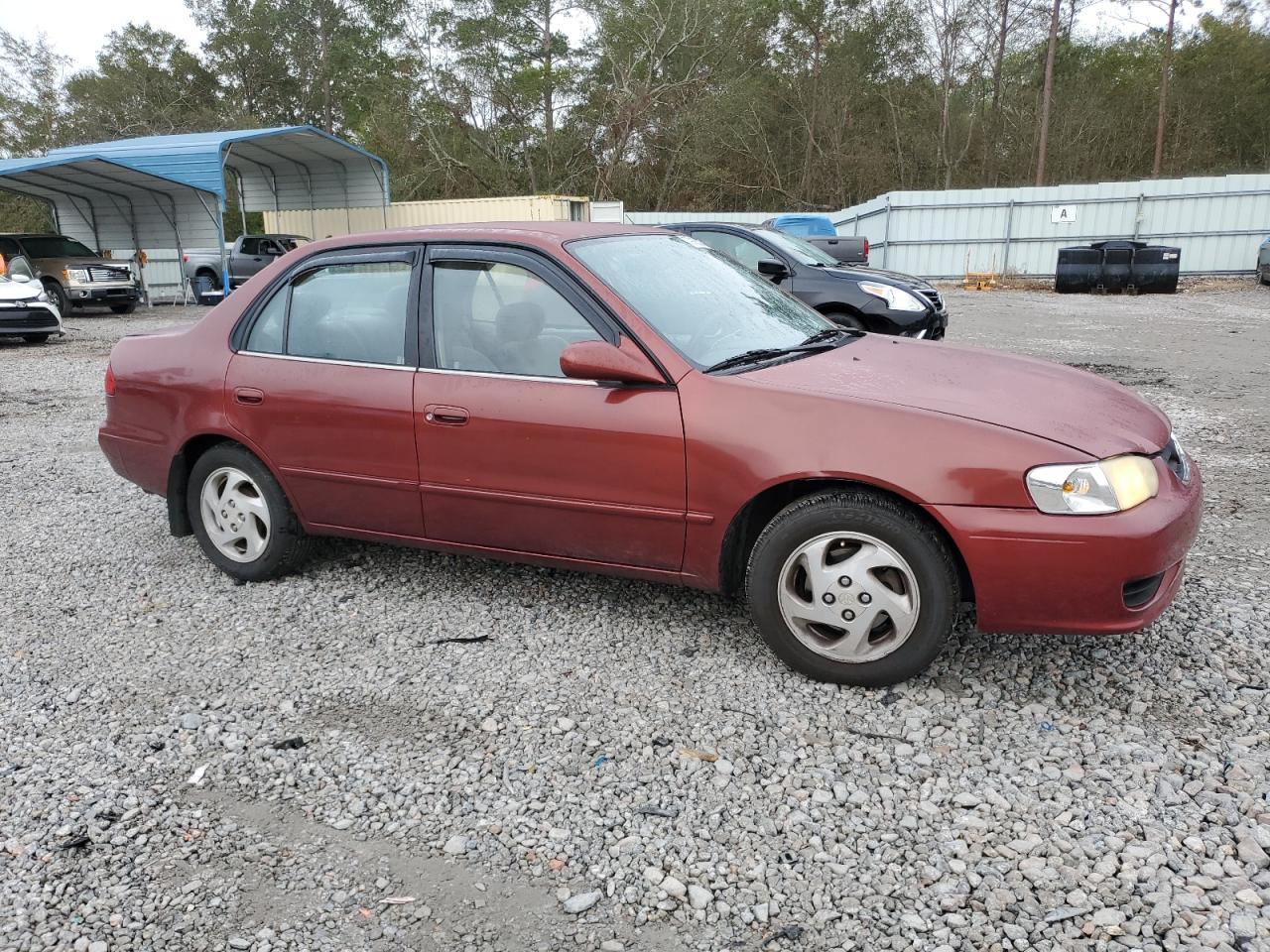 2001 Toyota Corolla VIN 1NXBR12E81Z551330 Copart auction photo, rear end / minor dent/scratches damage thumbnail 4