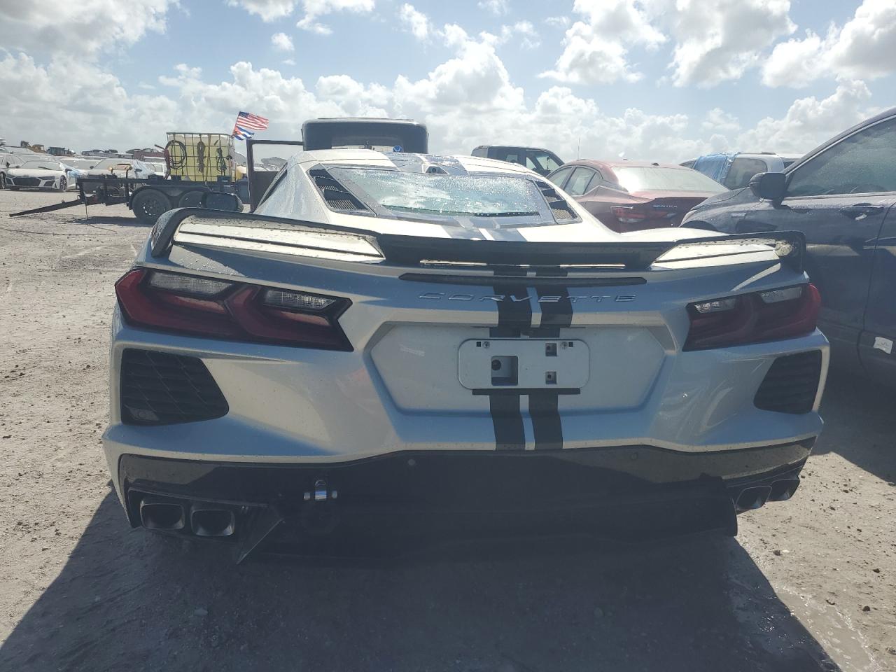 2021 Chevrolet Corvette VIN 1G1YC2D49M5104636 Copart auction photo, water/flood damage thumbnail 6