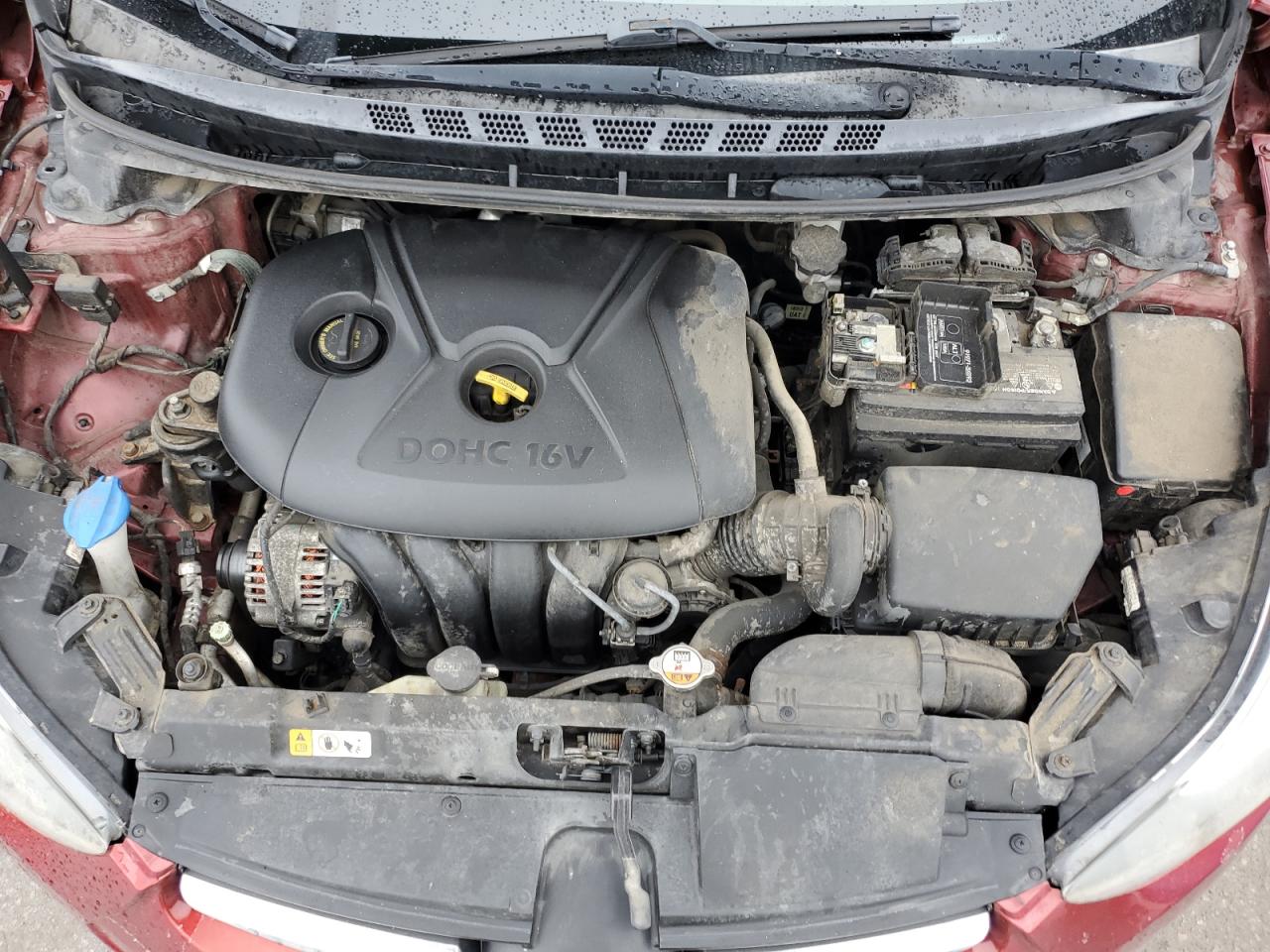 2014 Hyundai Elantra VIN 5NPDH4AEXEH542681 Copart auction photo, rear end / minor dent/scratches damage thumbnail 13