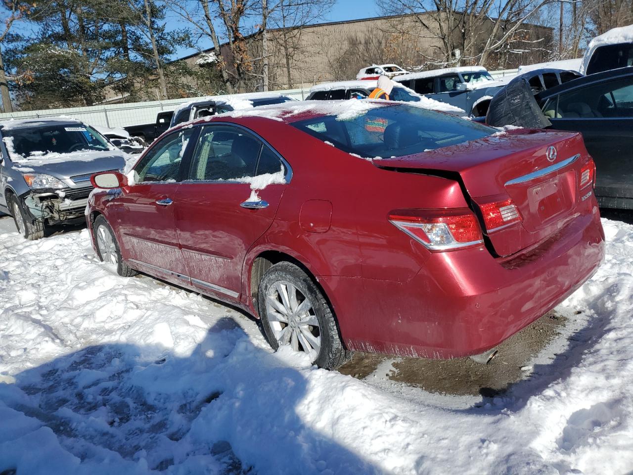 2011 Lexus ES VIN JTHBK1EG5B2442843 Copart auction photo, rear end damage thumbnail 2