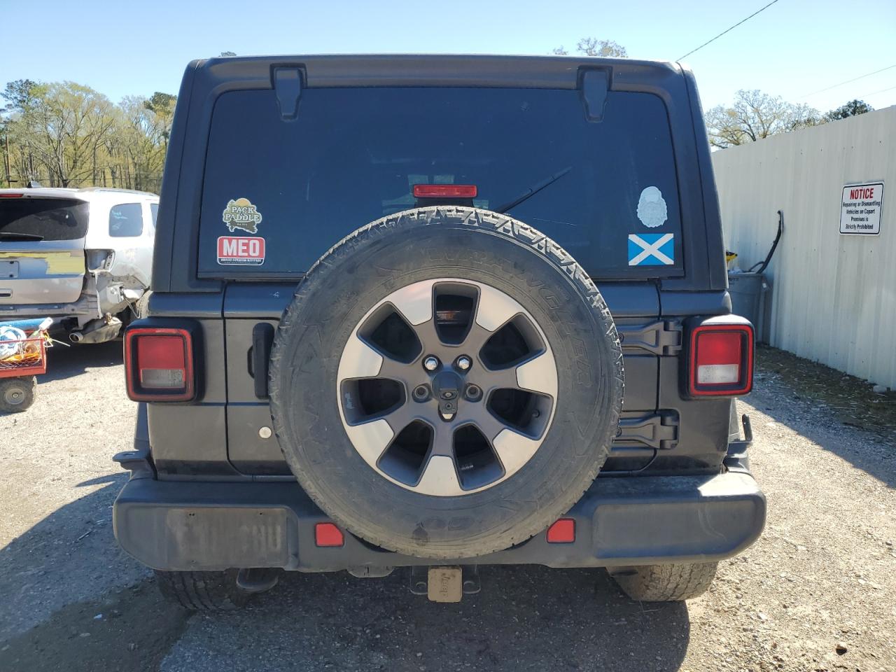 2018 Jeep Wrangler VIN 1C4HJXEN5JW203509 Copart auction photo, mechanical damage thumbnail 6