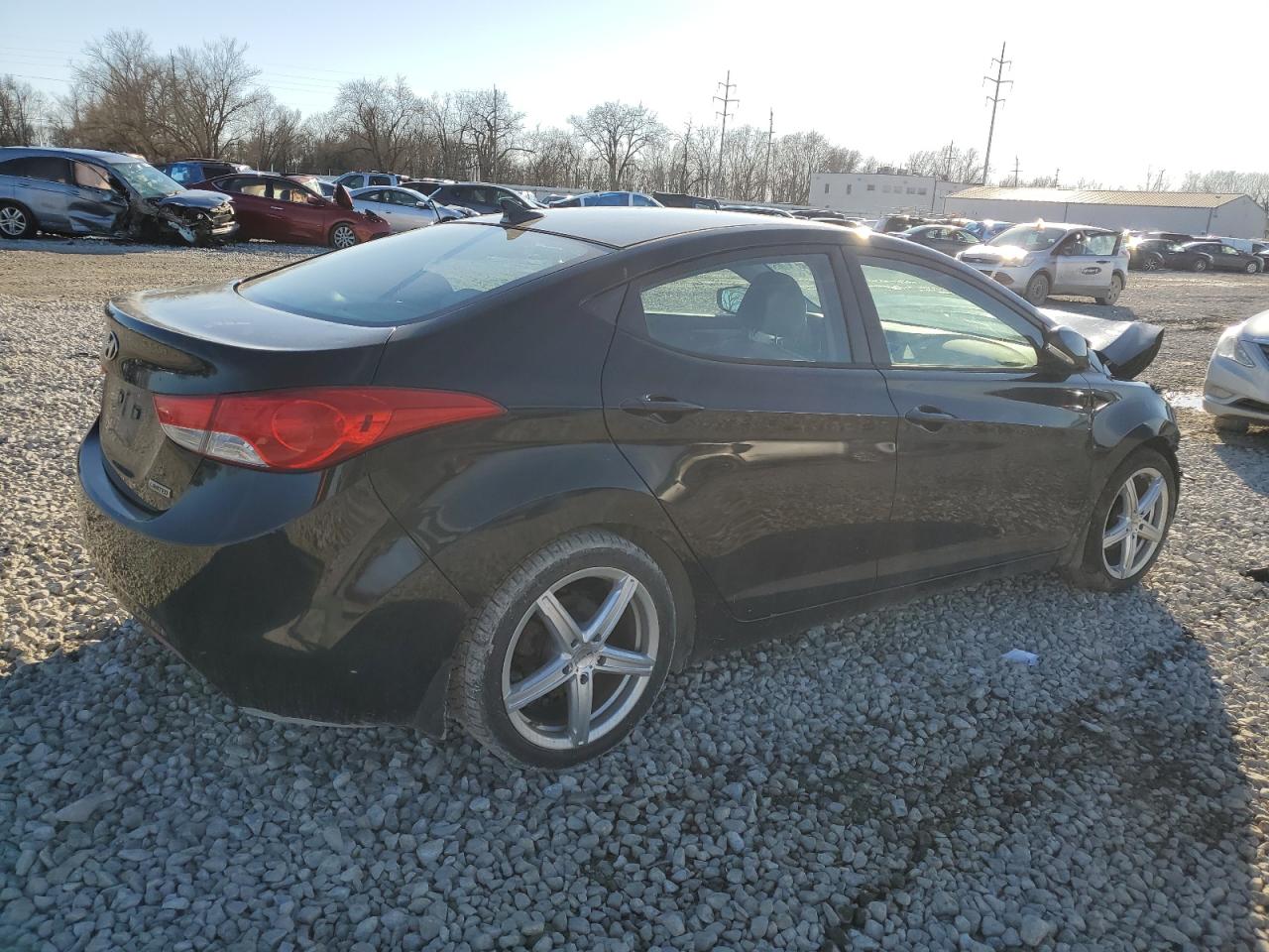 2012 Hyundai Elantra VIN KMHDH4AE5CU421233 Copart auction photo, front end damage thumbnail 3