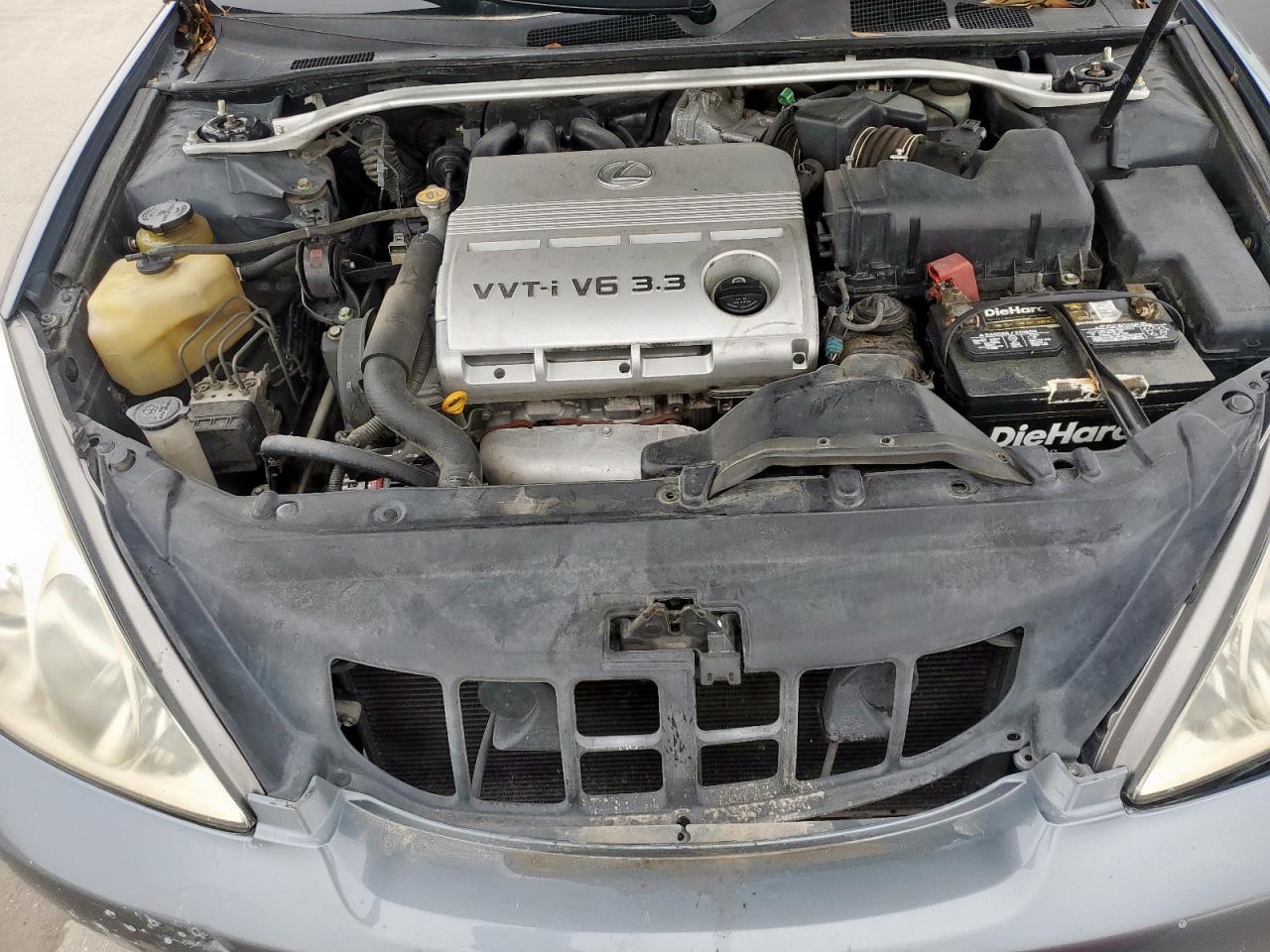 2005 Lexus ES VIN JTHBA30G355103586 Copart auction photo, front end / side damage thumbnail 11