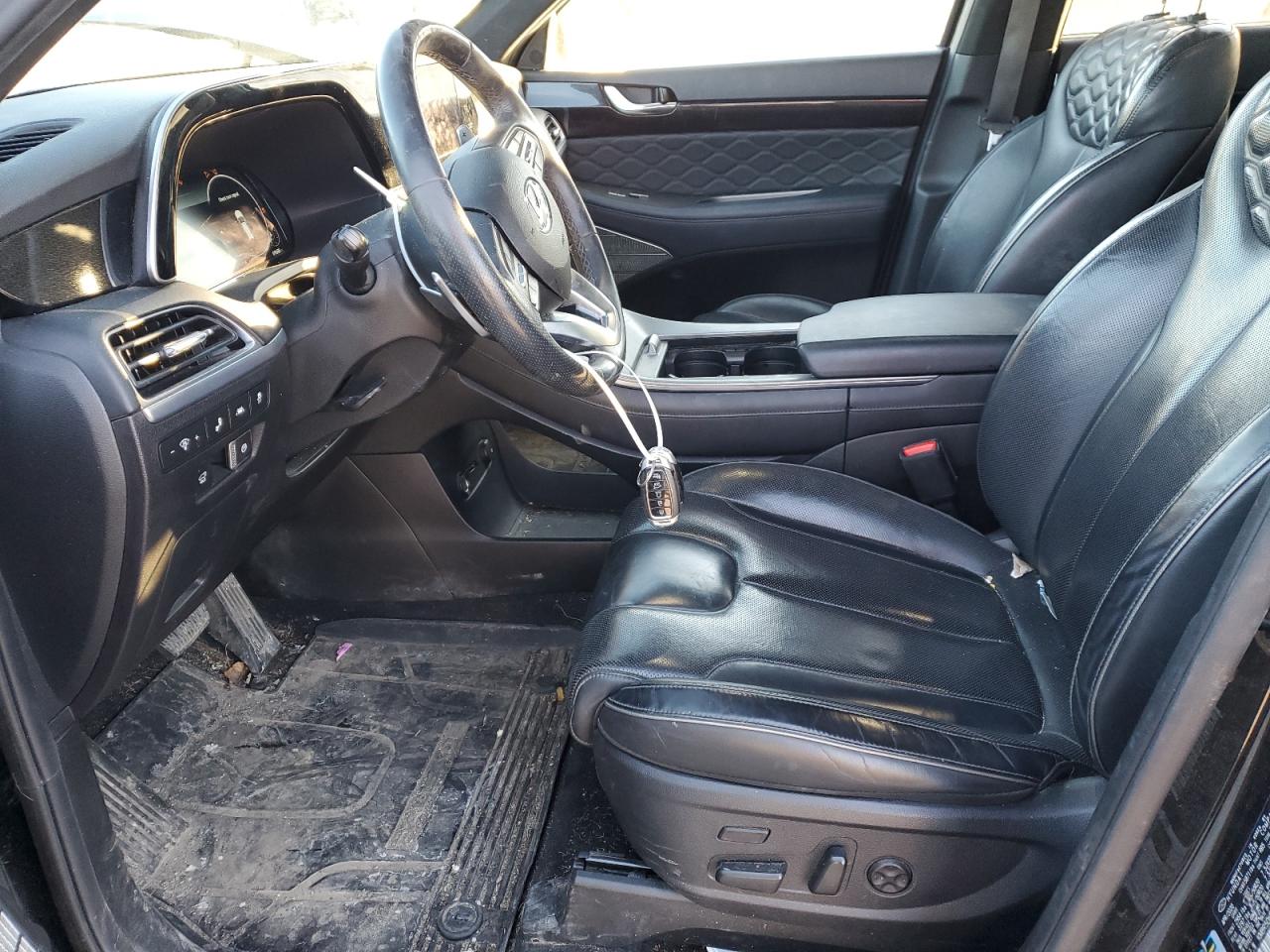 2020 Hyundai Palisade VIN KM8R5DHE7LU155315 Copart auction photo, front end / side damage thumbnail 7