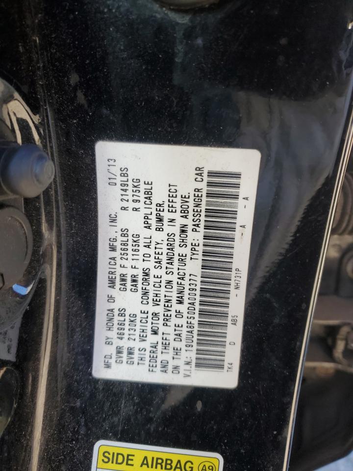 2013 Acura TL VIN 19UUA8F50DA009377 Copart auction photo, front end damage thumbnail 13
