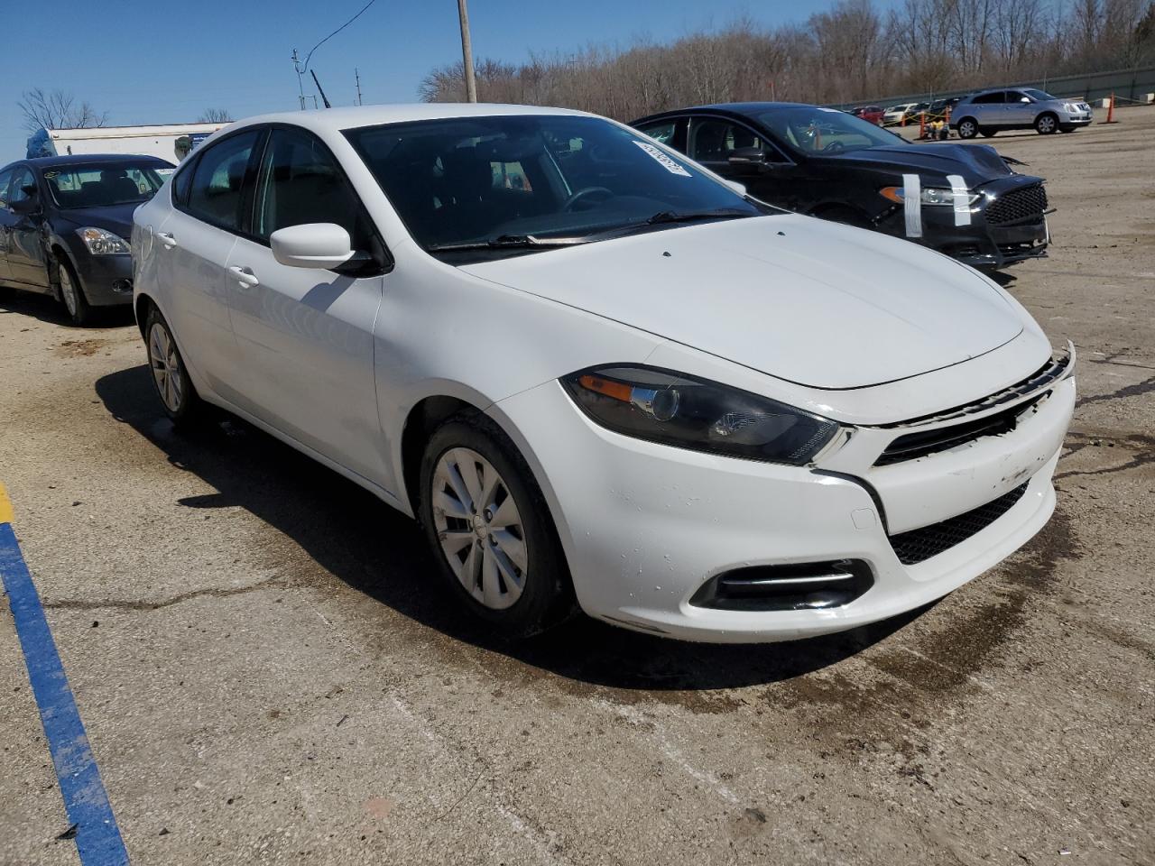 2014 Dodge Dart VIN 1C3CDFBB4ED724359 Copart auction photo, front end / side damage thumbnail 4