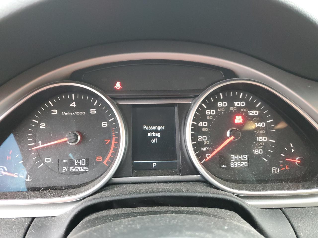 2015 Audi Q7 VIN WA1LGAFE6FD016720 Copart auction photo, rear end / front end damage thumbnail 9