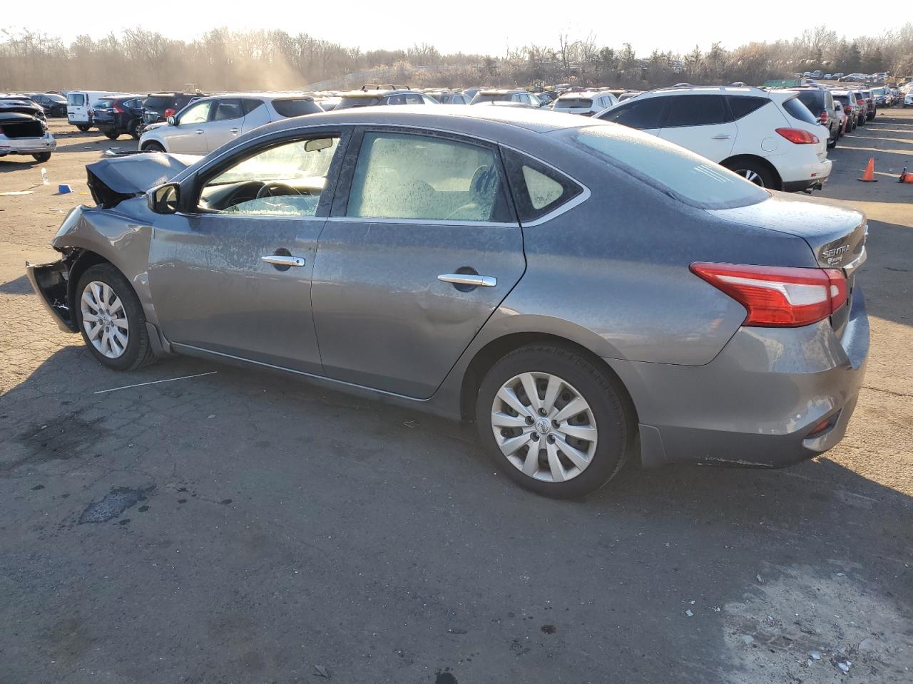 2019 Nissan Sentra VIN 3N1AB7AP8KY404128 Copart auction photo, front end / side damage thumbnail 2