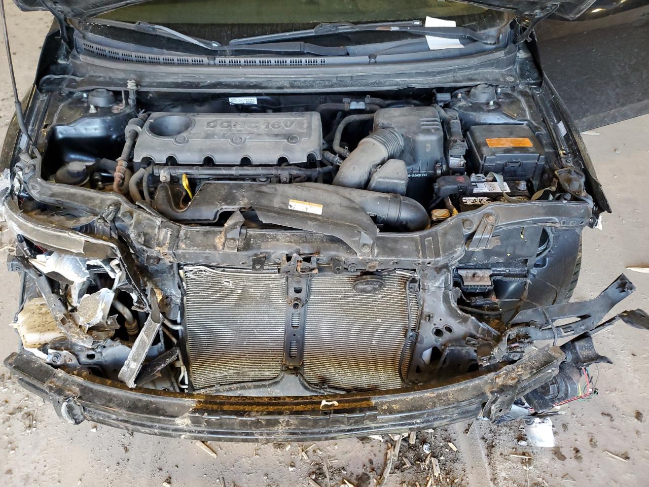 2011 KIA Forte VIN KNAFU5A28B5356209 Copart auction photo, front end / mechanical damage thumbnail 12