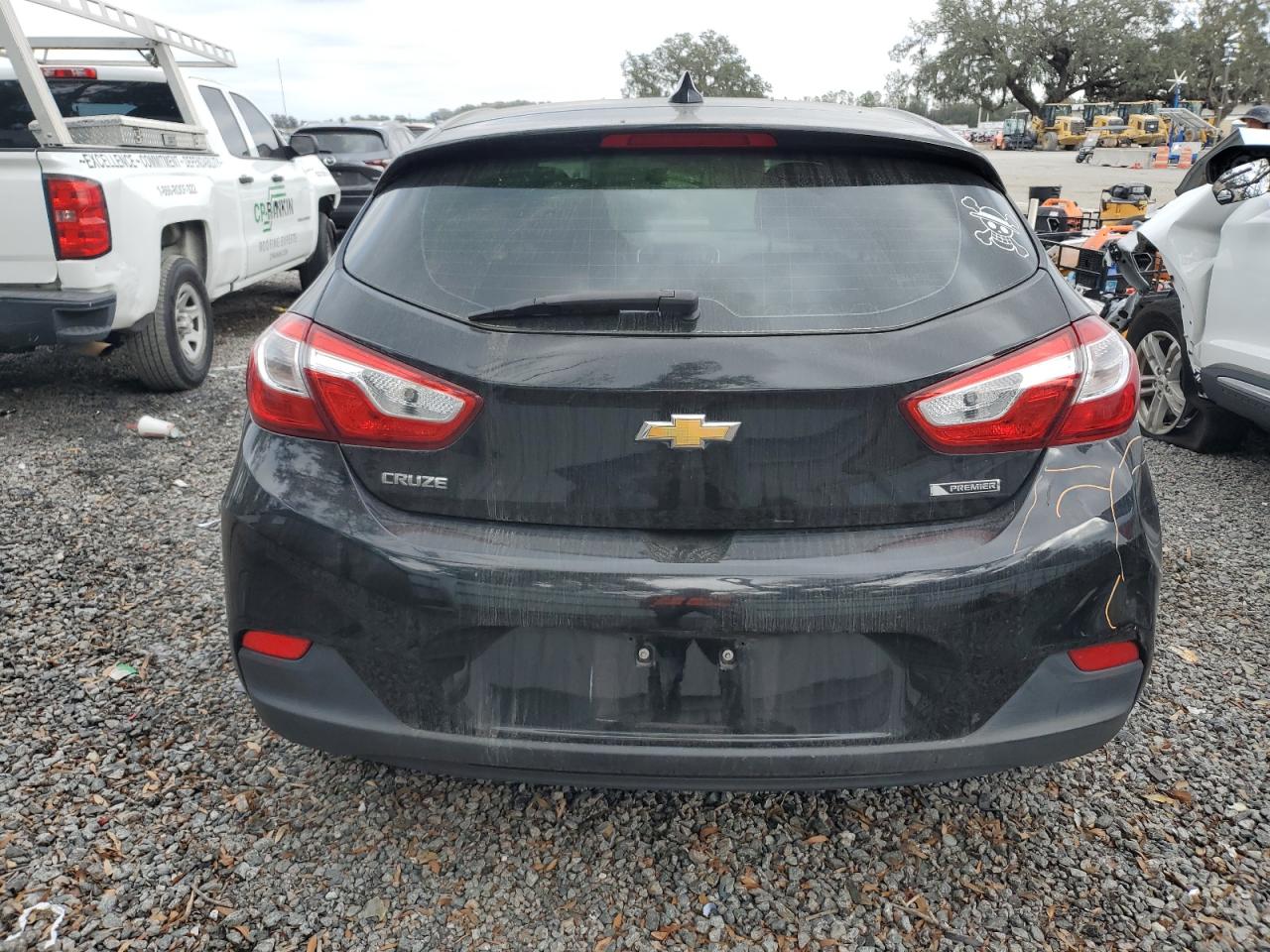 2018 Chevrolet Cruze VIN 3G1BF6SM8JS587545 Copart auction photo, front end / rear end damage thumbnail 6