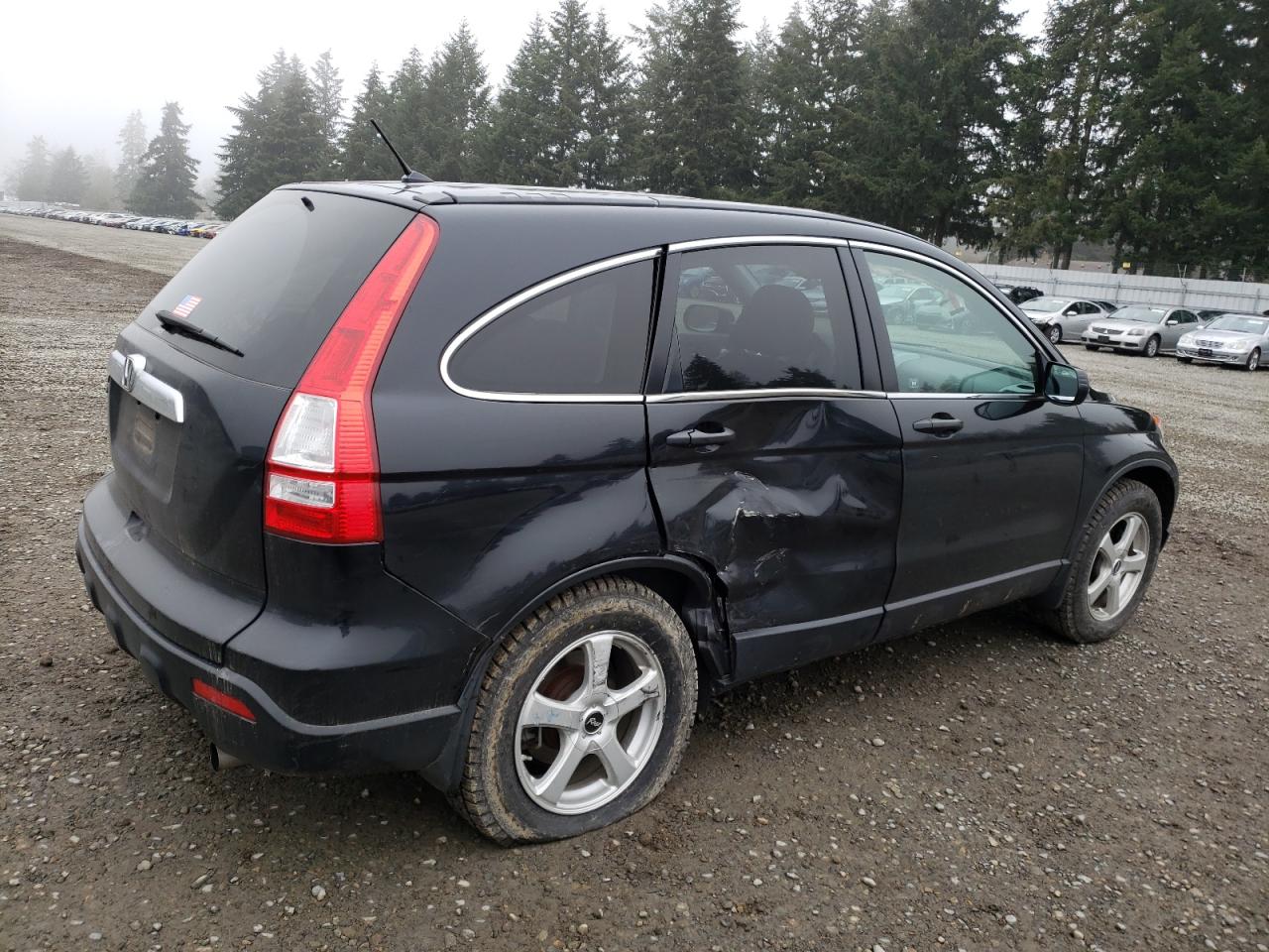 2007 Honda CR-V VIN JHLRE48577C064810 Copart auction photo, side / rear end damage thumbnail 3