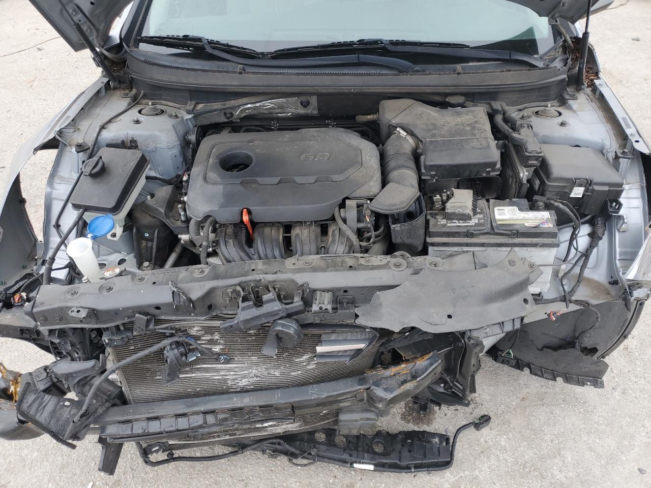 2015 Hyundai Sonata VIN 5NPE24AF0FH047874 Copart auction photo, front end / side damage thumbnail 11