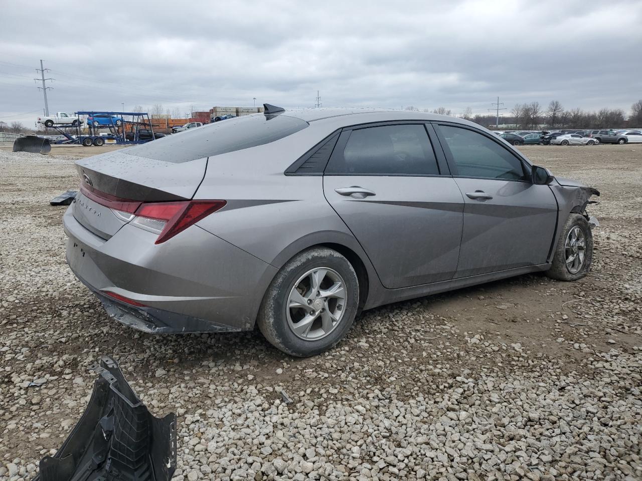 2021 Hyundai Elantra VIN KMHLL4AG7MU069480 Copart auction photo, front end damage thumbnail 3