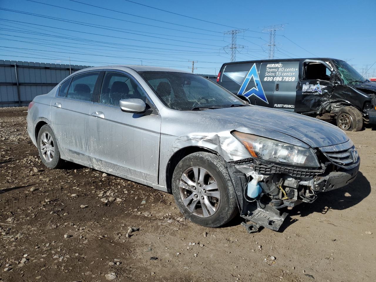 2012 Honda Accord VIN 1HGCP2F4XCA070314 Copart auction photo, front end / mechanical damage thumbnail 4