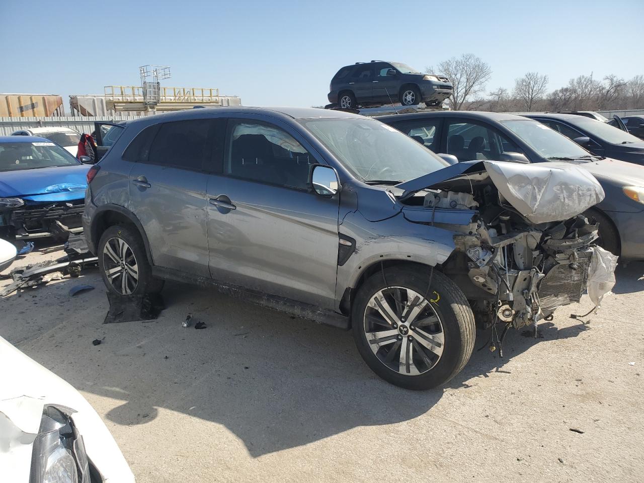 2021 Mitsubishi Outlander VIN JA4APUAU4MU035139 Copart auction photo, front end damage thumbnail 4