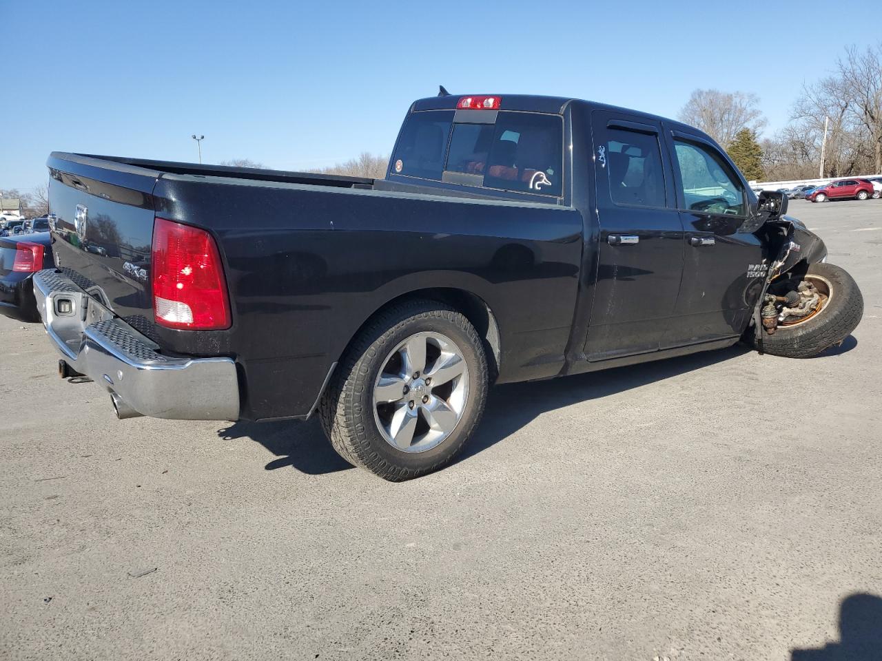 2018 RAM 1500 VIN 1C6RR7GT0JS141766 Copart auction photo, front end / undercarriage damage thumbnail 3