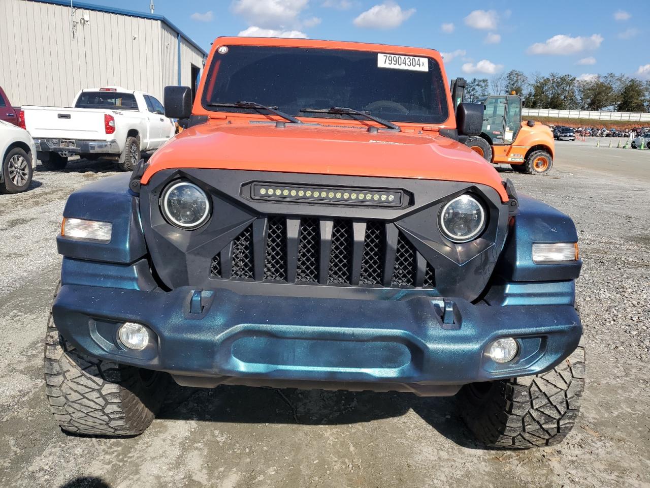 2020 Jeep Wrangler VIN 1C4HJXDN7LW257463 Copart auction photo, side / undercarriage damage thumbnail 5
