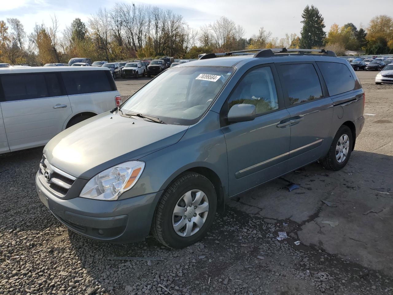 2008 Hyundai Entourage VIN KNDMC233486044456 - Copart auction photo