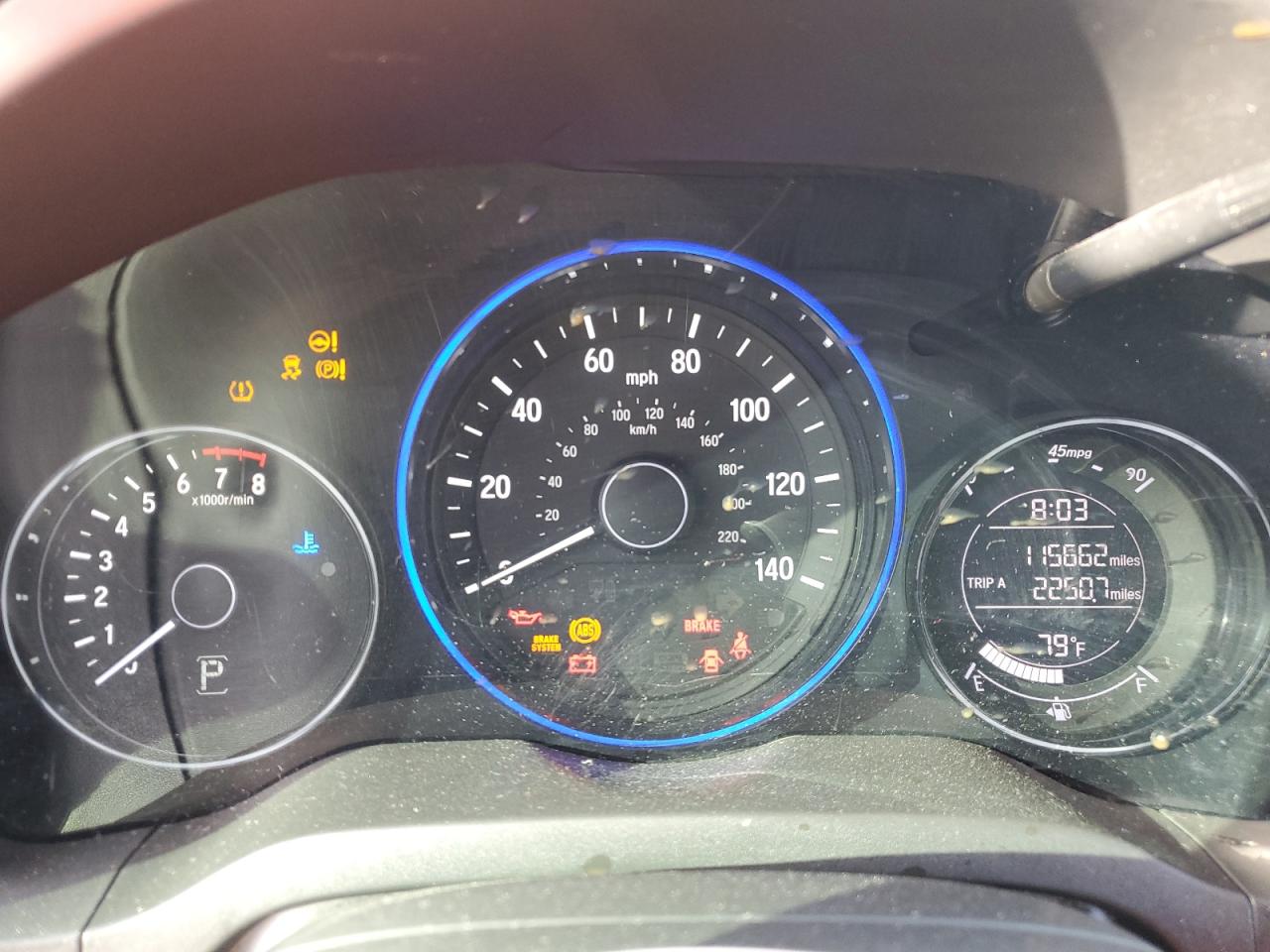2018 Honda HR-V VIN 3CZRU5H58JG704849 Copart auction photo, front end damage thumbnail 9