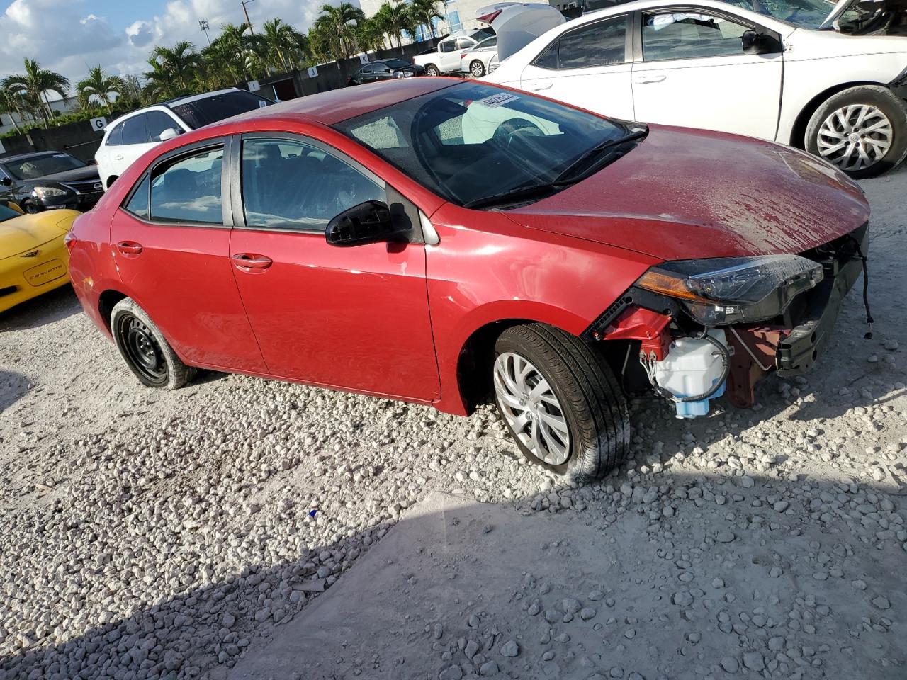 2019 Toyota Corolla VIN 5YFBURHE6KP924596 Copart auction photo, front end damage thumbnail 4