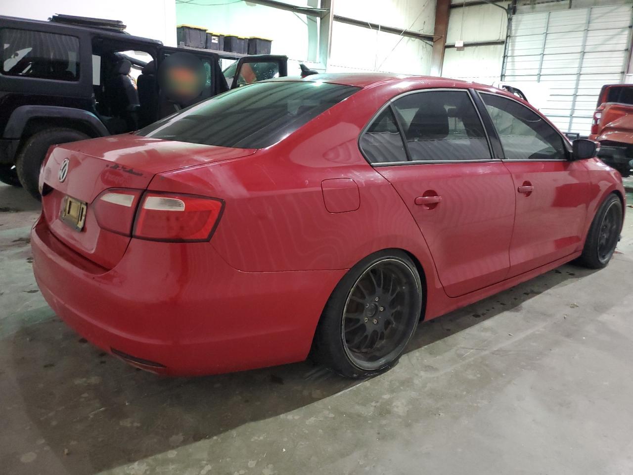 2014 Volkswagen Jetta VIN 3VWD17AJ9EM300863 Copart auction photo, mechanical / rear end damage thumbnail 3