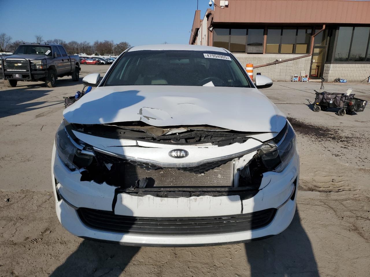 2016 KIA Optima VIN 5XXGT4L39GG046552 Copart auction photo, front end damage thumbnail 5