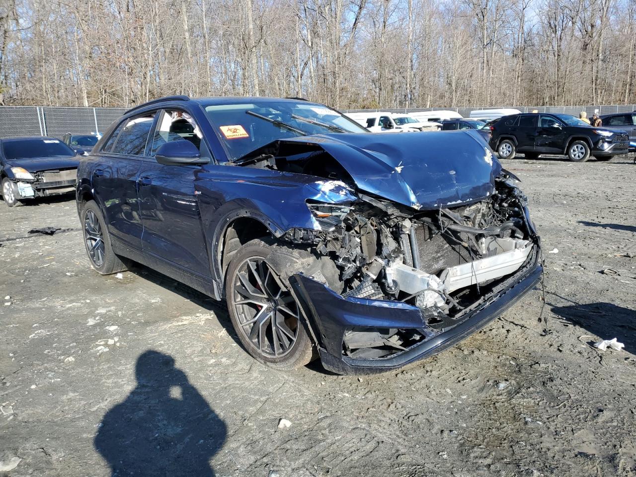 2019 Audi Q8 VIN WA1EVAF10KD014743 Copart auction photo, front end damage thumbnail 4