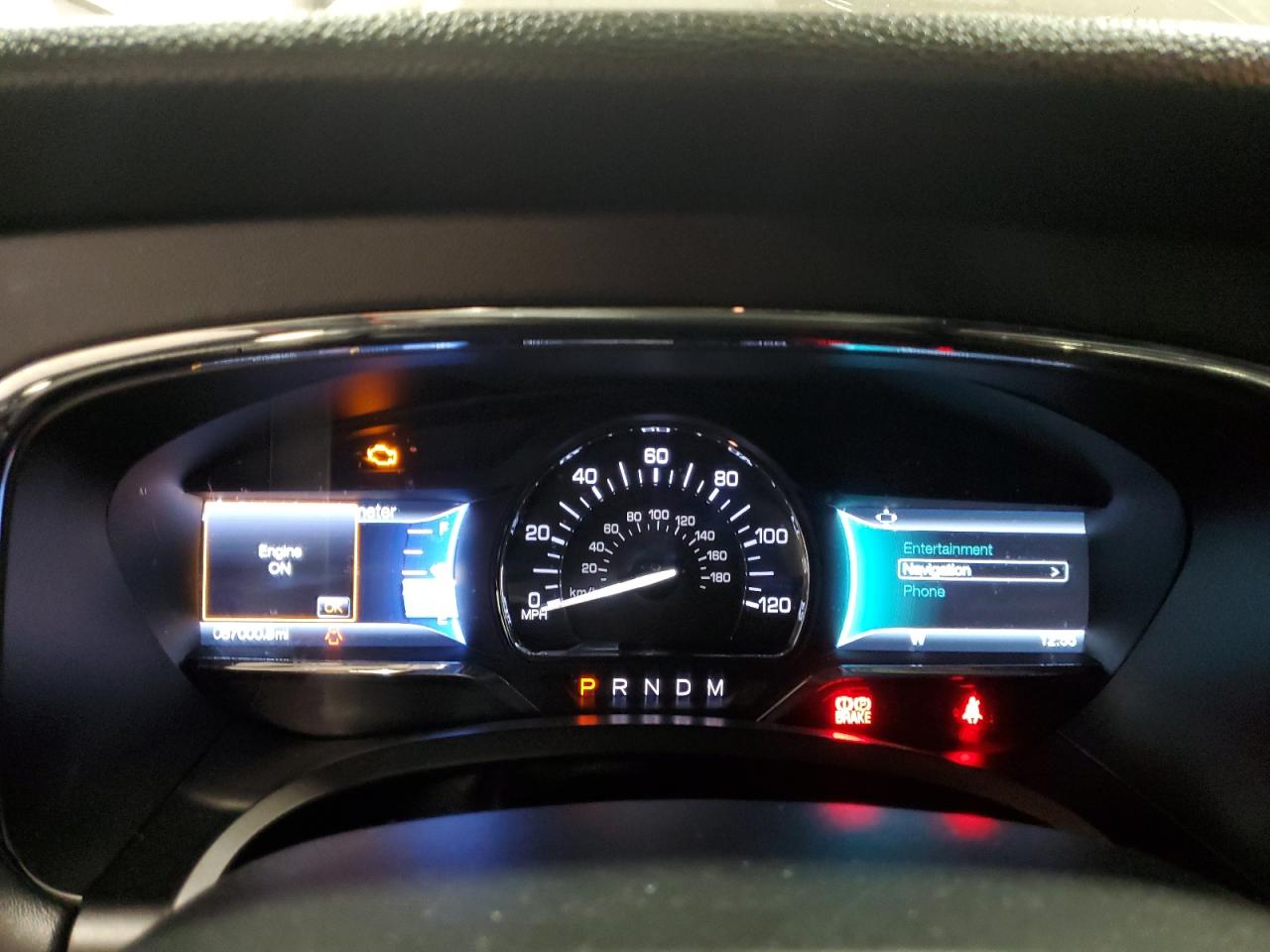 2015 Lincoln Navigator VIN 5LMJJ2JT9FEJ04044 Copart auction photo, top/roof damage thumbnail 9