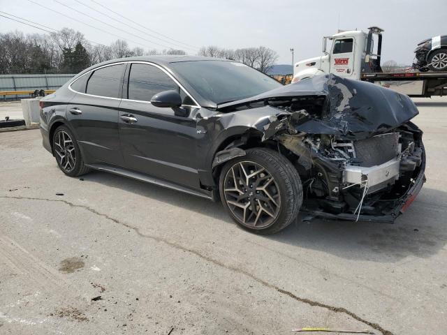 2023 Hyundai Sonata VIN KMHL14JC1PA253449 Copart auction photo, front end / minor dent/scratches damage thumbnail 4
