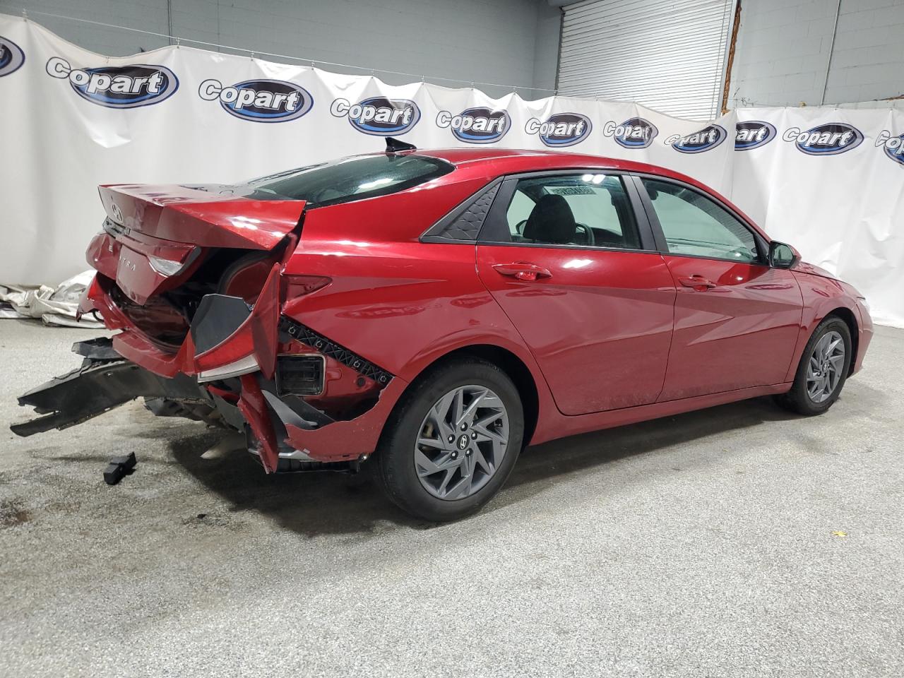 2024 Hyundai Elantra VIN KMHLM4DG5RU678440 Copart auction photo, rear end damage thumbnail 3
