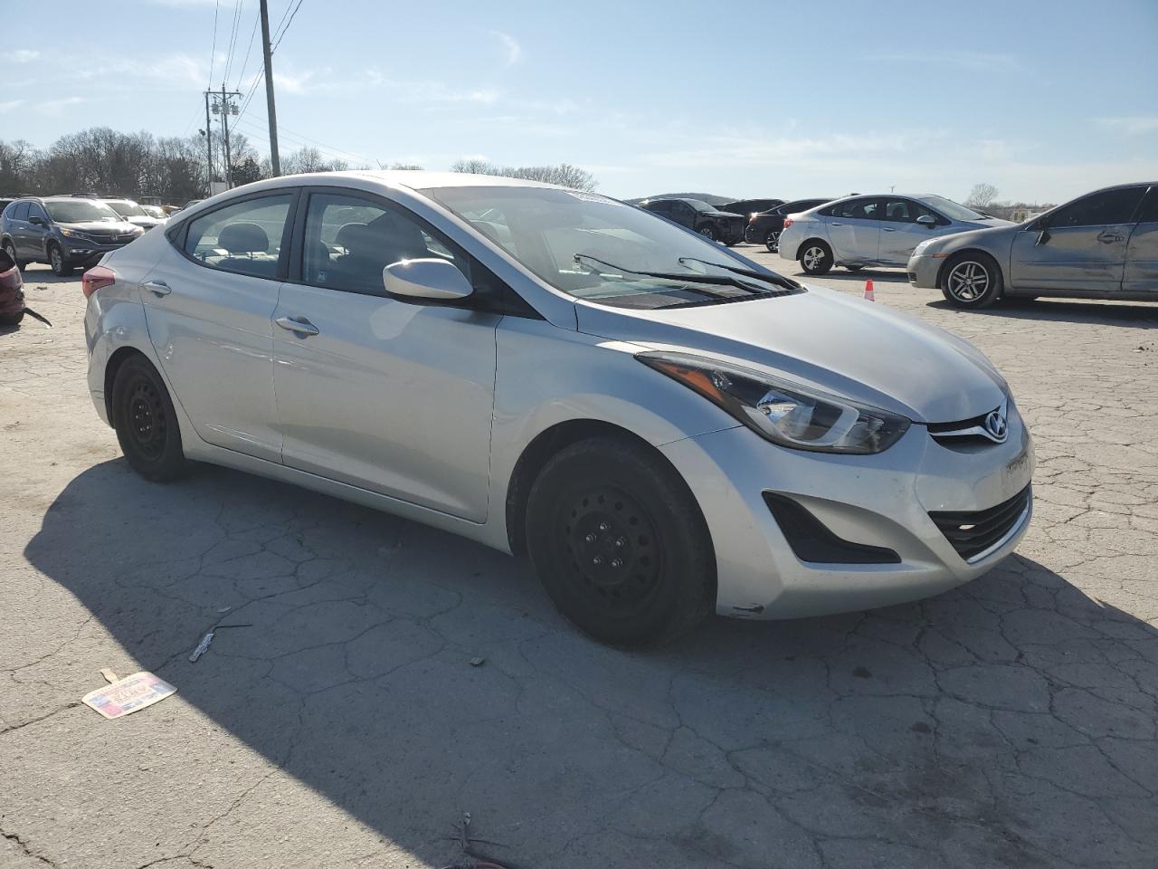 2016 Hyundai Elantra VIN 5NPDH4AEXGH684368 Copart auction photo, front end damage thumbnail 4