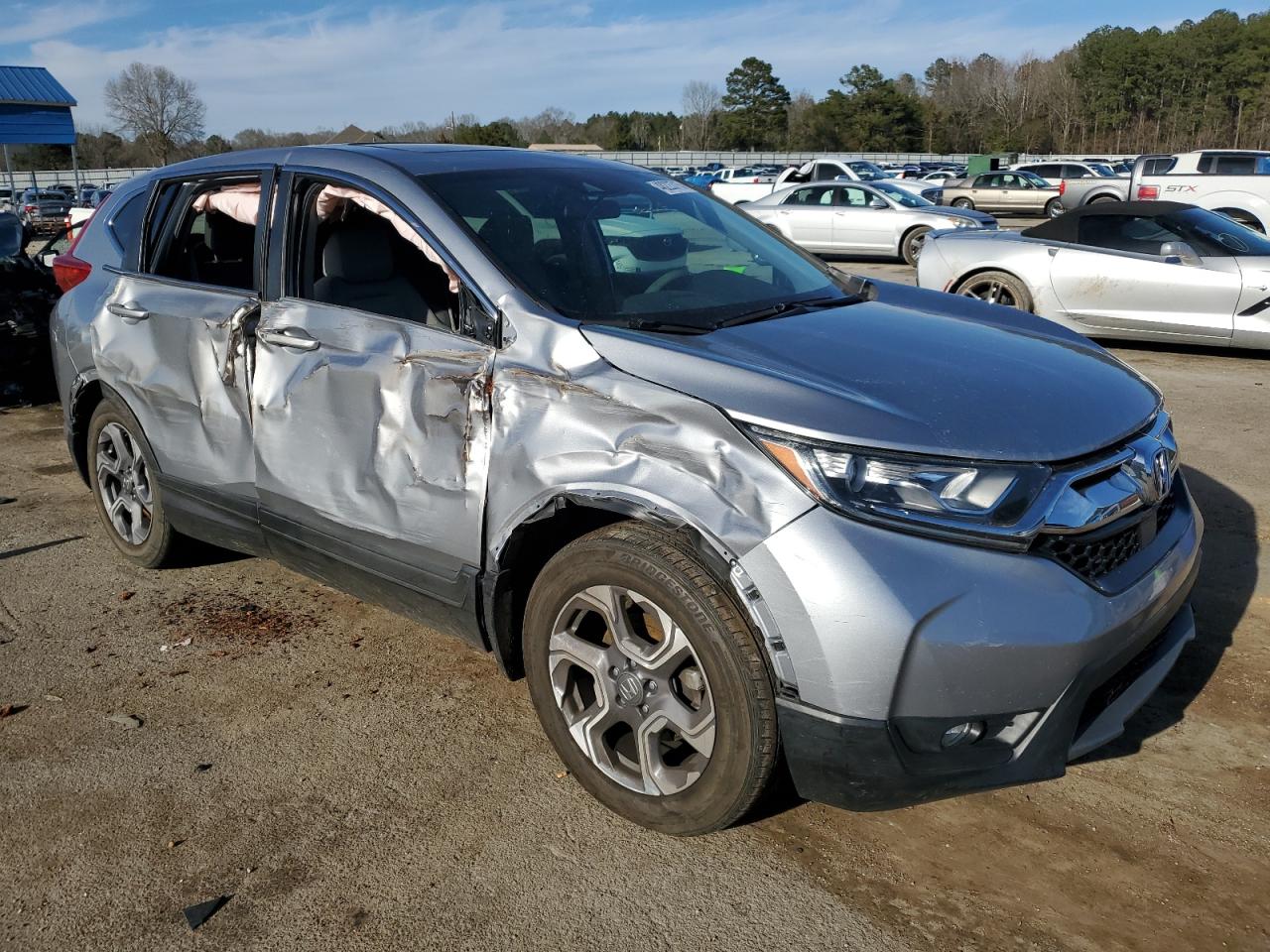 2017 Honda CR-V VIN 7FARW1H59HE026920 Copart auction photo, side damage thumbnail 4