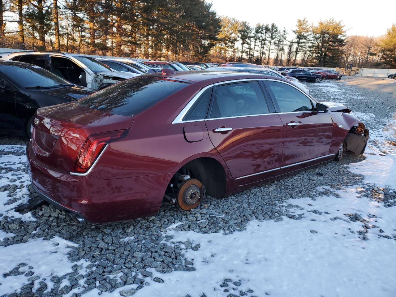 2017 Cadillac CT6 VIN 1G6KB5RS2HU169965 Copart auction photo, front end / side damage thumbnail 3