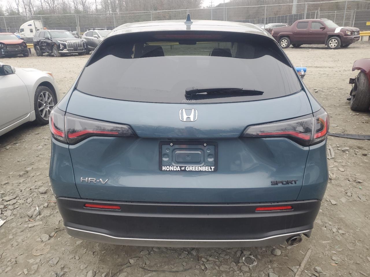 2024 Honda HR-V VIN 3CZRZ2H57RM762190 Copart auction photo, side / undercarriage damage thumbnail 6