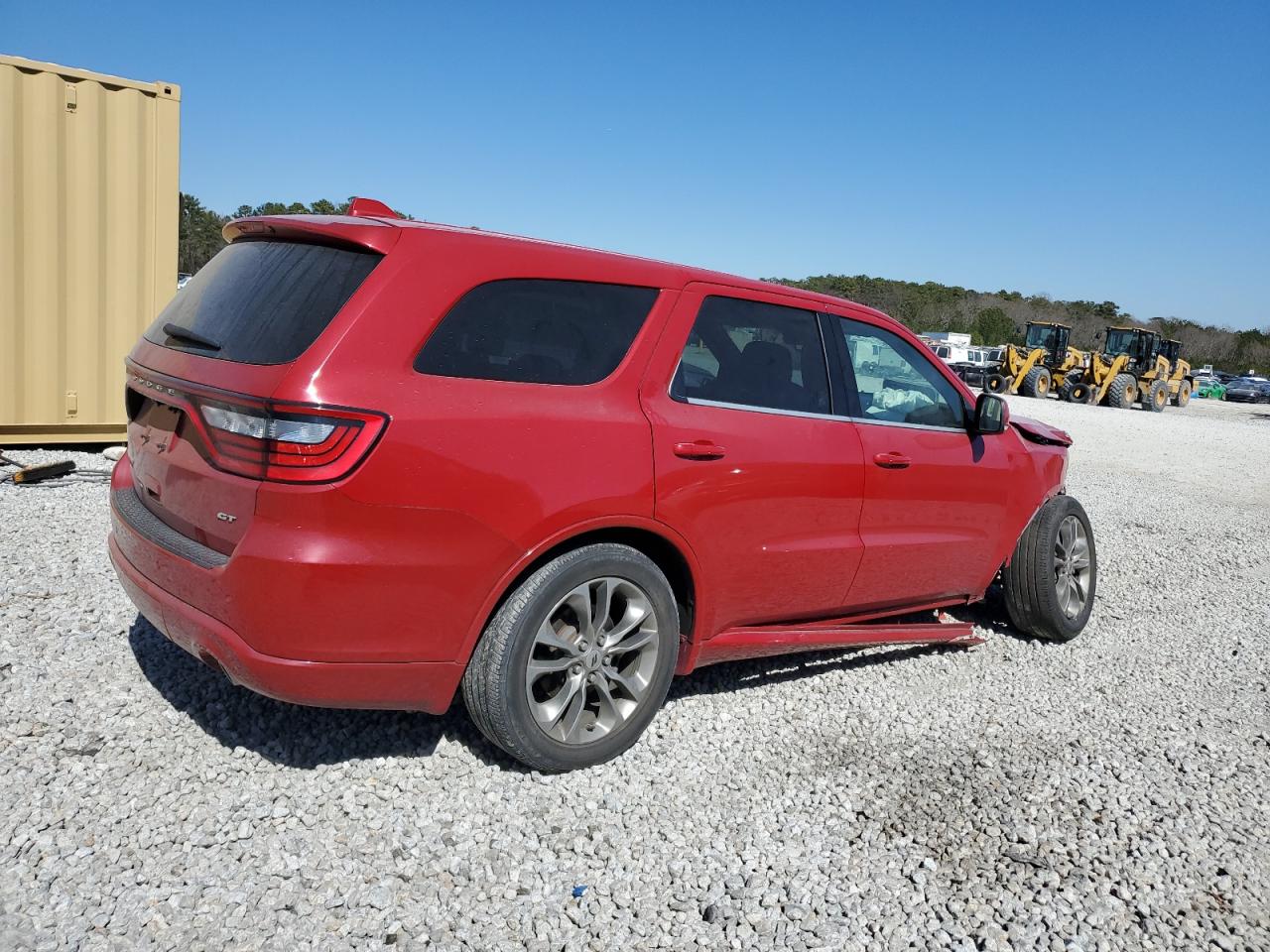 2019 Dodge Durango VIN 1C4RDHDG7KC684337 Copart auction photo, front end / side damage thumbnail 3