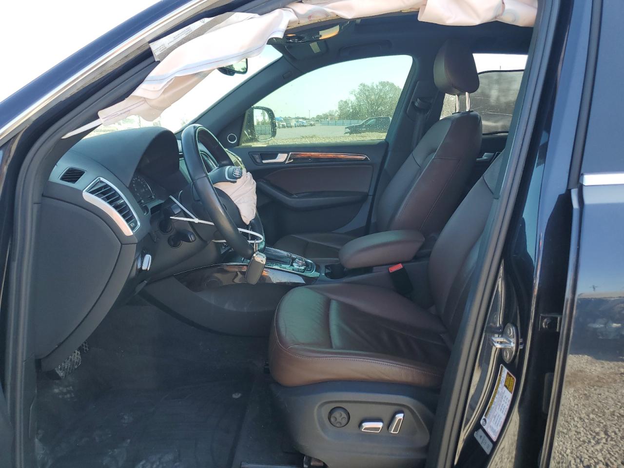 2014 Audi Q5 VIN WA1DGAFP3EA105991 Copart auction photo, front end / side damage thumbnail 7