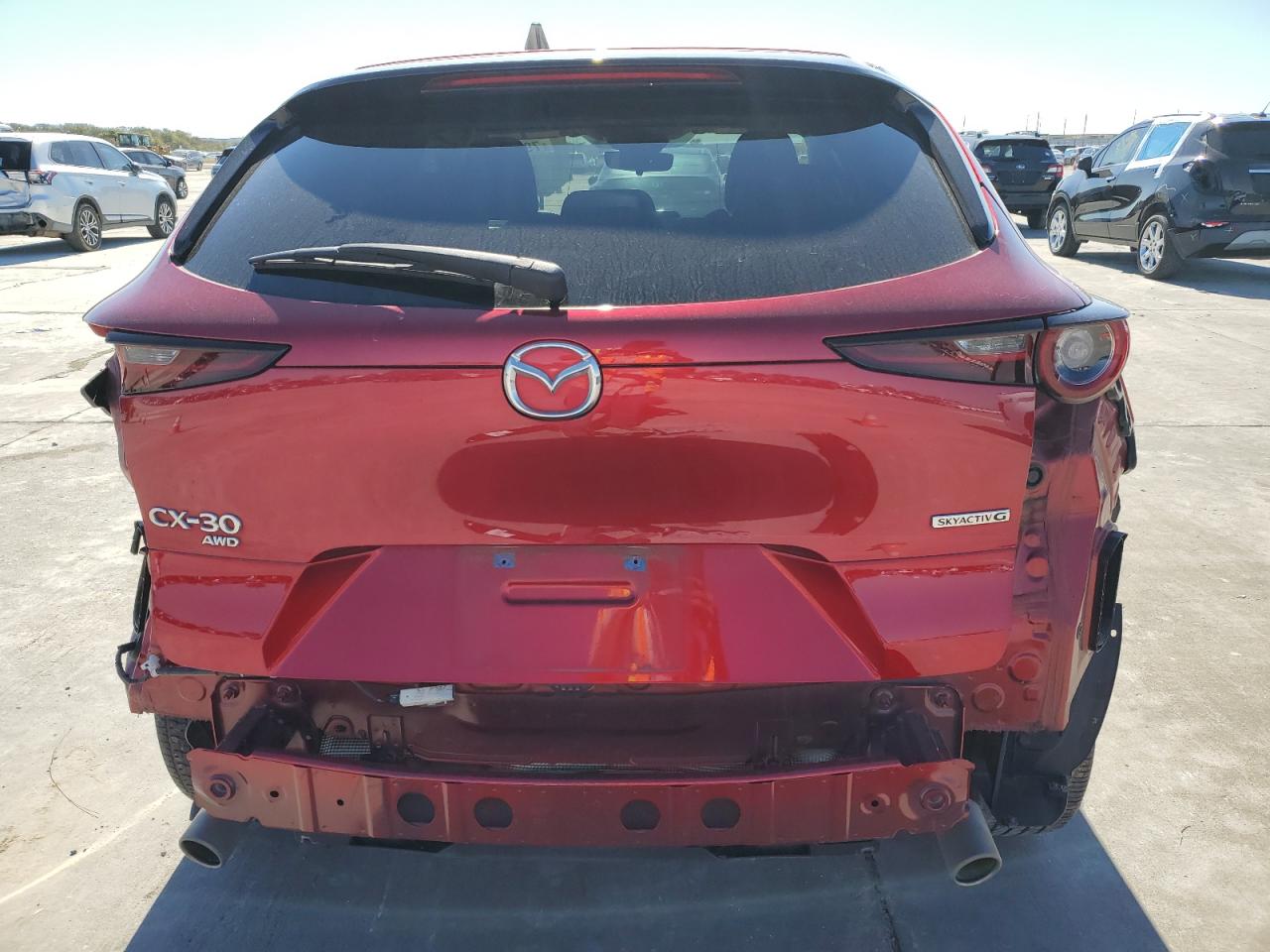 2021 Mazda CX-30 VIN 3MVDMBBL9MM313137 Copart auction photo, rear end / side damage thumbnail 6