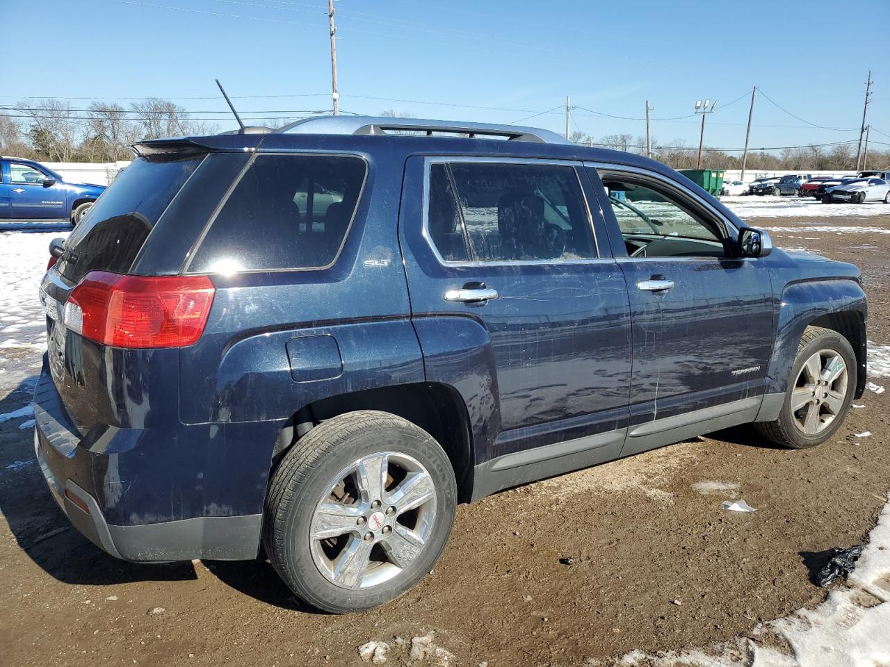 2015 GMC Terrain VIN 2GKALTEK4F6201055 Copart auction photo, front end / side damage thumbnail 3