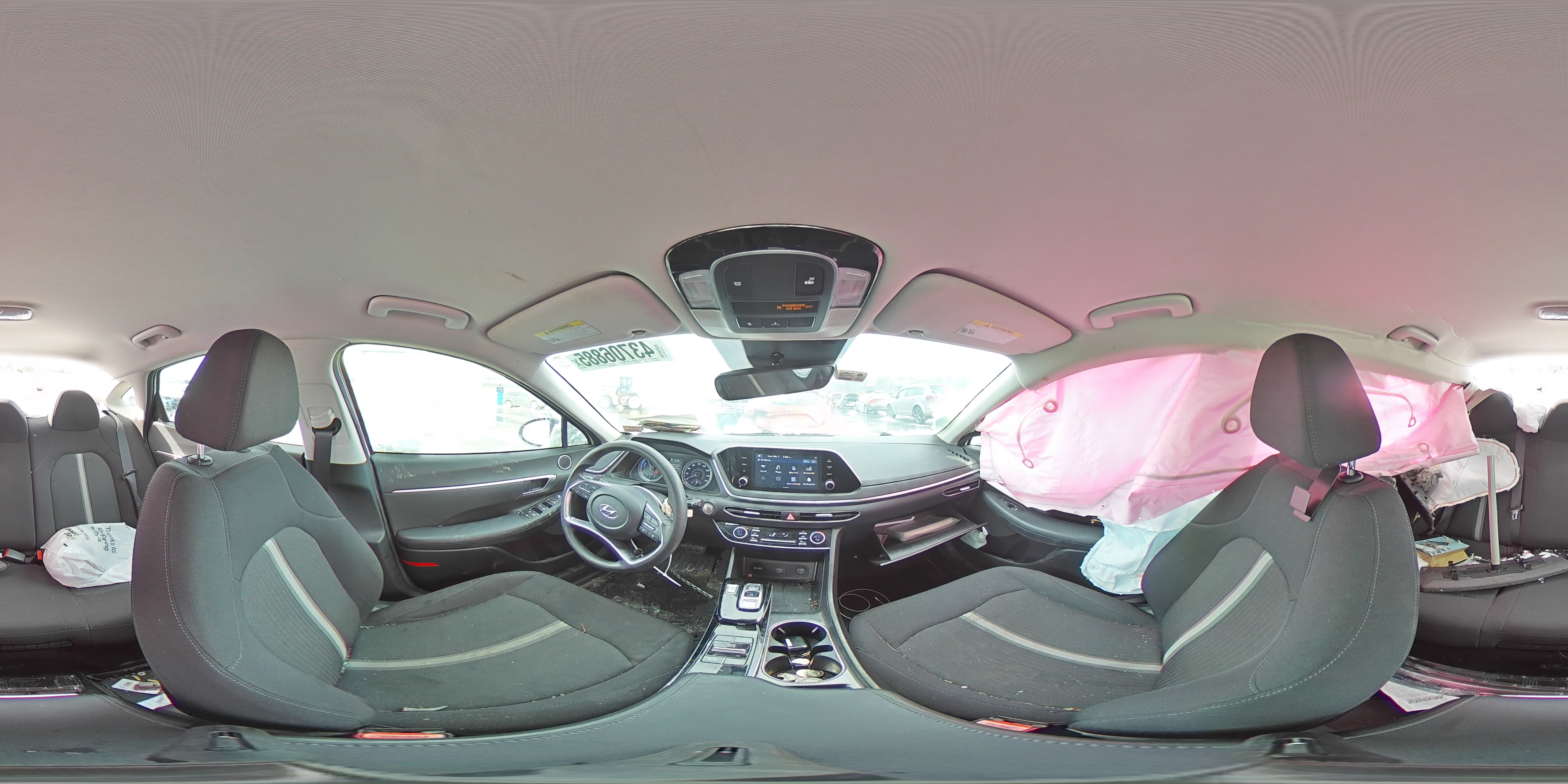 2020 Hyundai Sonata VIN KMHL24JJ5LA012757 Copart auction photo, side damage thumbnail 13