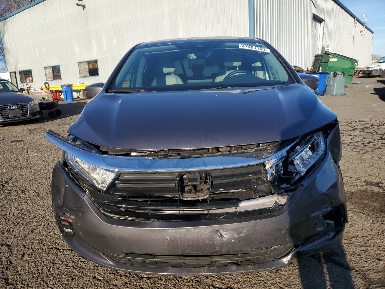 2024 Honda Odyssey VIN 5FNRL6H88RB032186 Copart auction photo, front end / side damage thumbnail 5