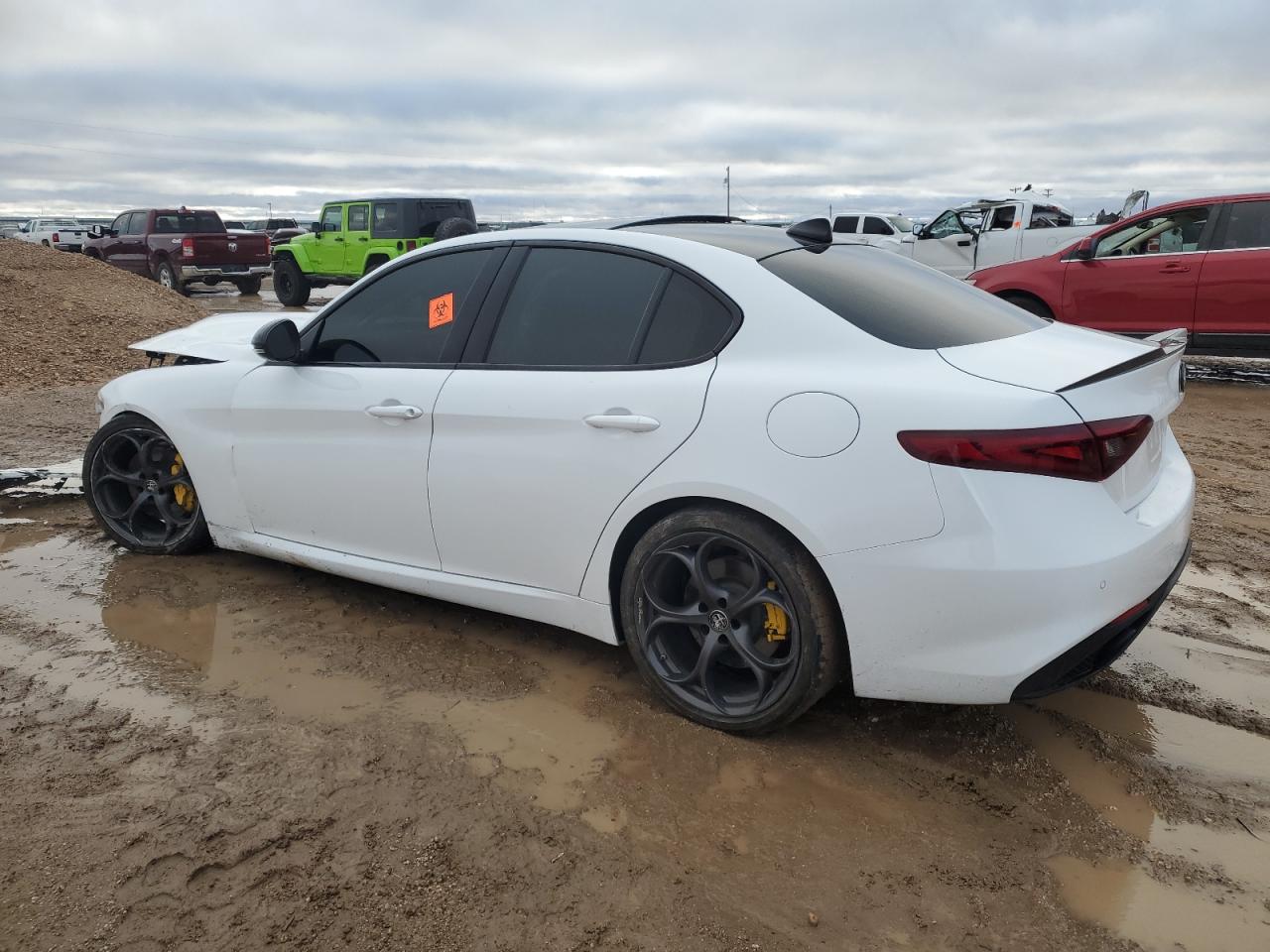 2019 Alfa Romeo Giulia VIN ZARFAMBN2K7606486 Copart auction photo, front end damage thumbnail 2