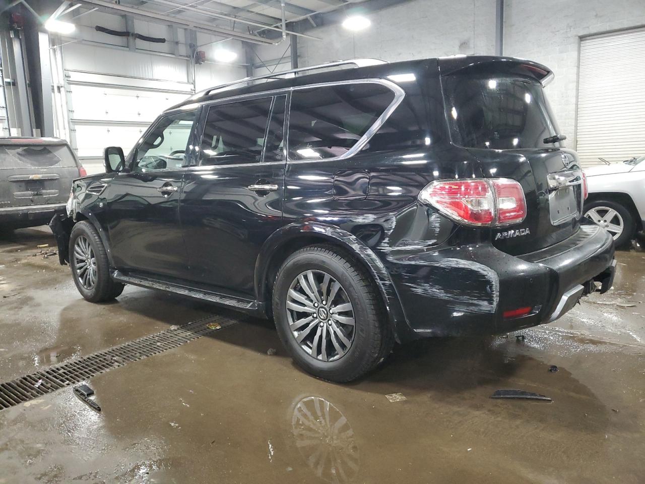 2019 Nissan Armada VIN JN8AY2NE8K9755137 Copart auction photo, front end / rear end damage thumbnail 2